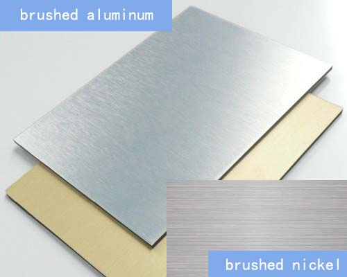 aluminio cepillado vs níquel cepillado