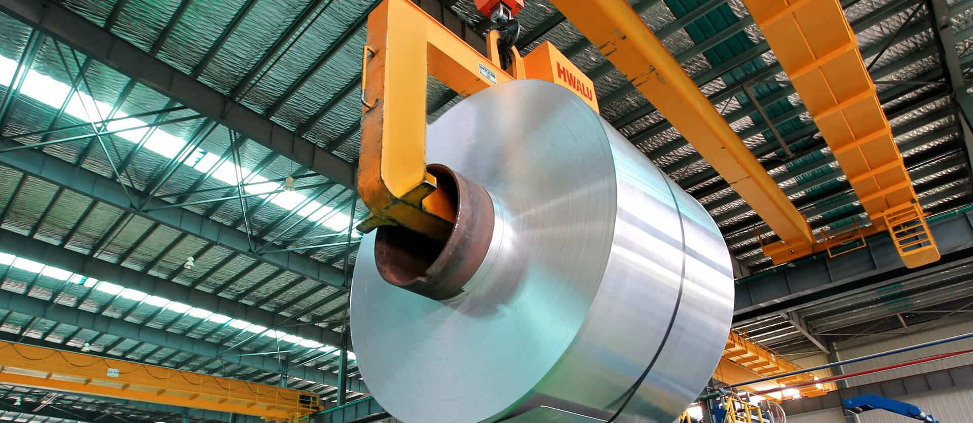 Producción de bobinas de aluminio