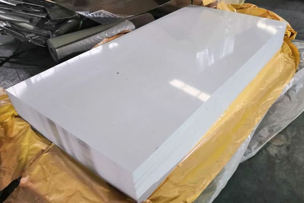 4X8 White Aluminum Sheet With Kraft Paper