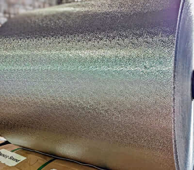 Embossed aluminum foil