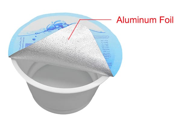 Yogurt Lids used aluminum foil